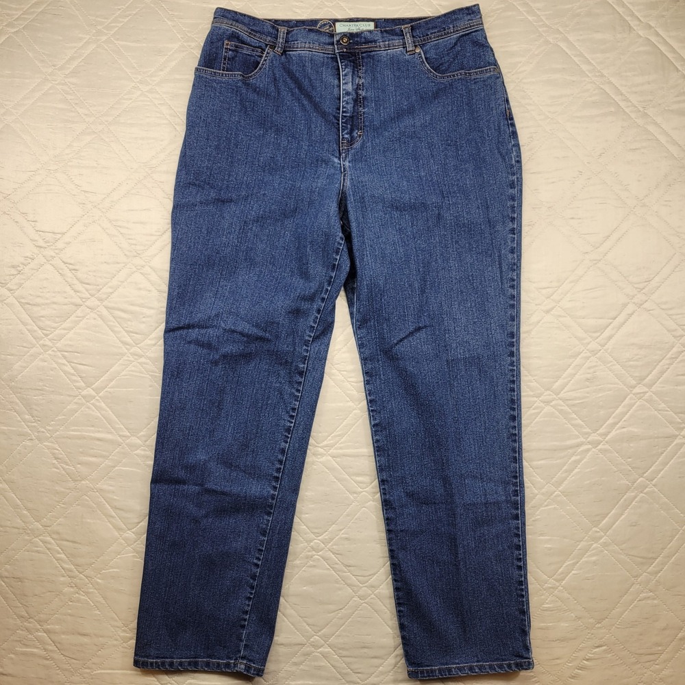 Charter‎ Club Jean Shop Classic Narrow Leg blue jeans size 16R